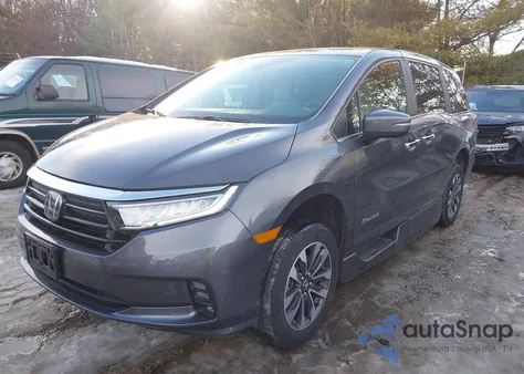 2022 Honda Odyssey Ex-L from USA, damaged, VIN 5FNRL6H73NB063959